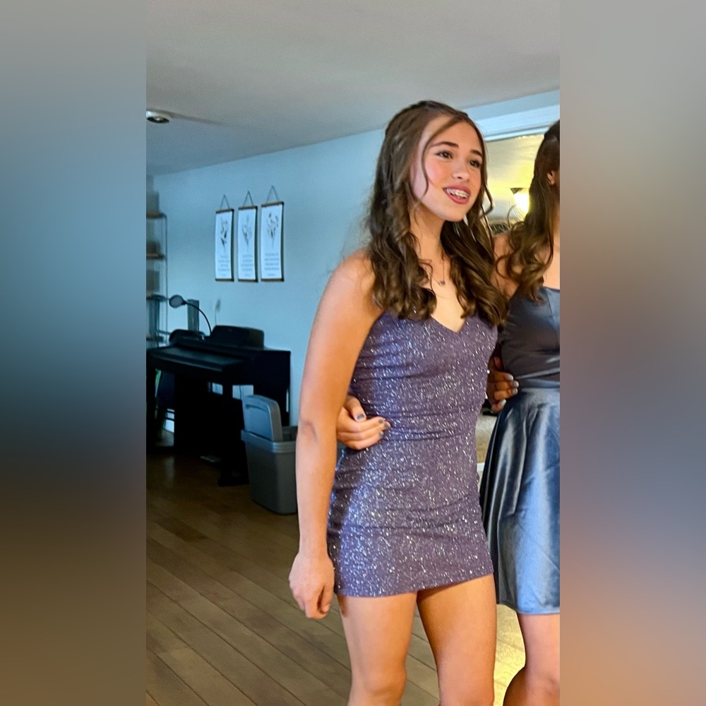 Windsor Sparkling Purple Mini Dress